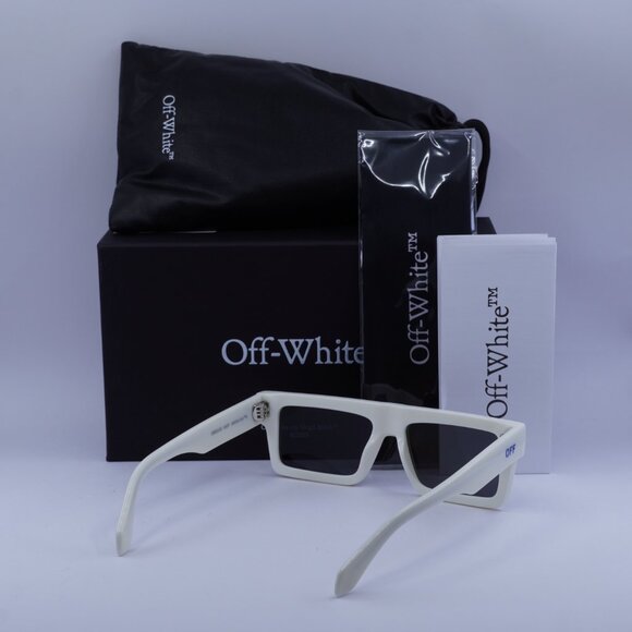 Off-White OERI13Z CHANDLER 0107 Square Sunglasses – White\\ Grey main image 4